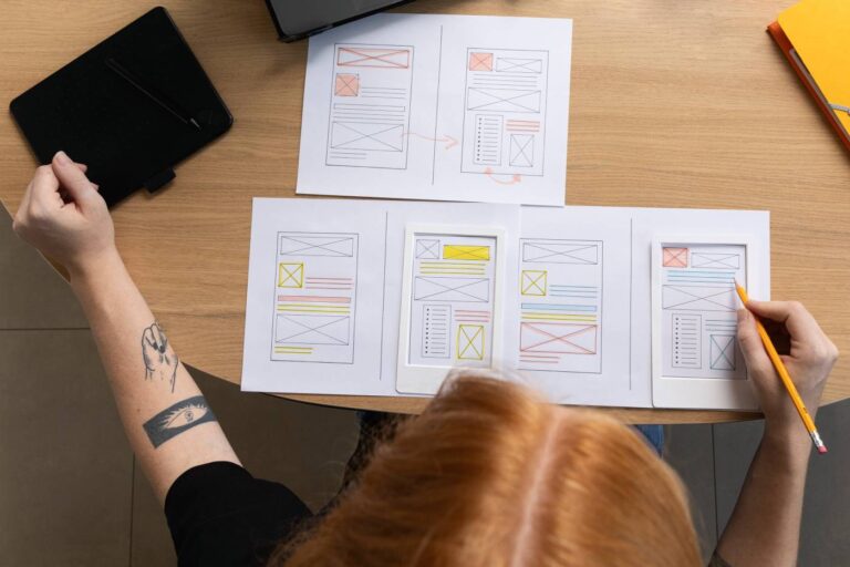 Esquema con los pasos previos para crear una página web
